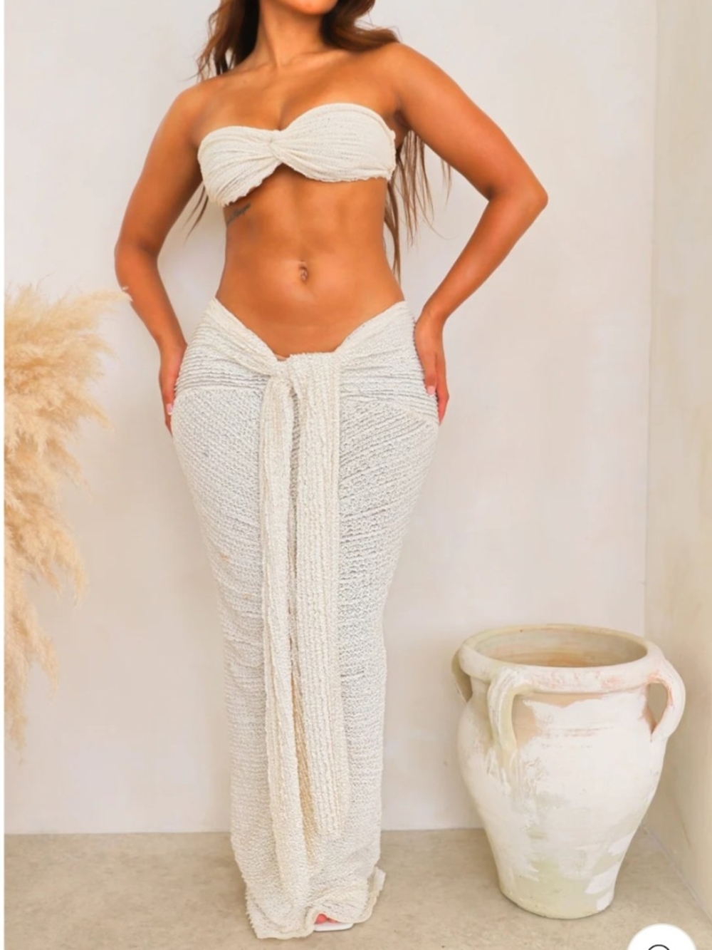 Paco- Brown Textured Set